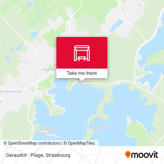 Geraudot - Plage map