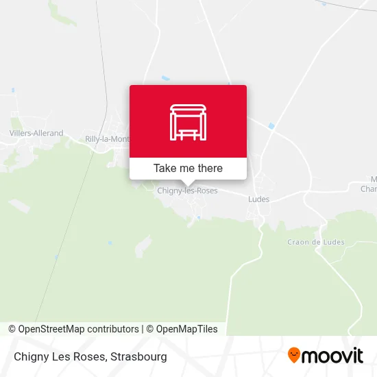 Chigny Les Roses map