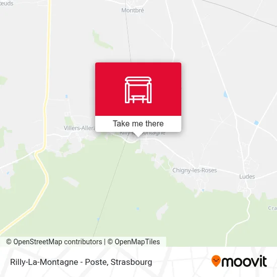 Rilly-La-Montagne - Poste map