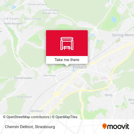 Chemin Delinot map