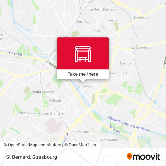 St Bernard map