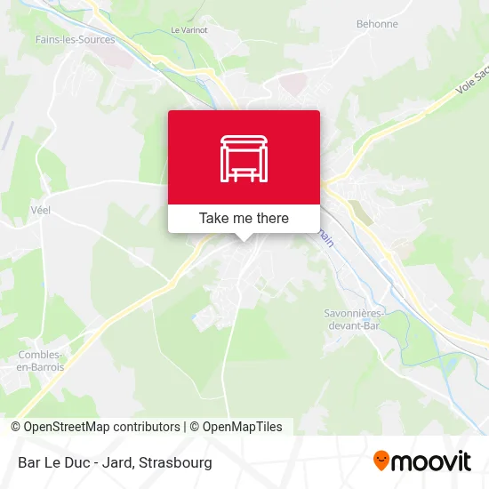 Bar Le Duc - Jard map