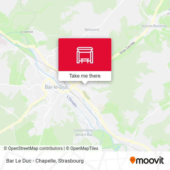 Mapa Bar Le Duc - Chapelle