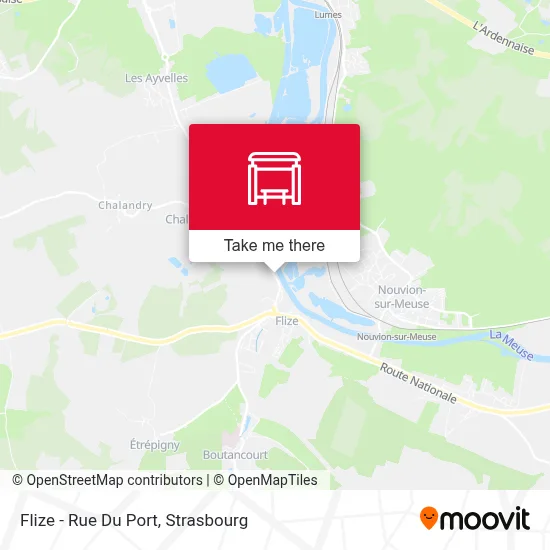 Flize - Rue Du Port map