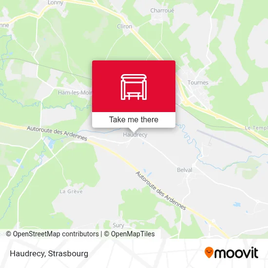 Haudrecy map