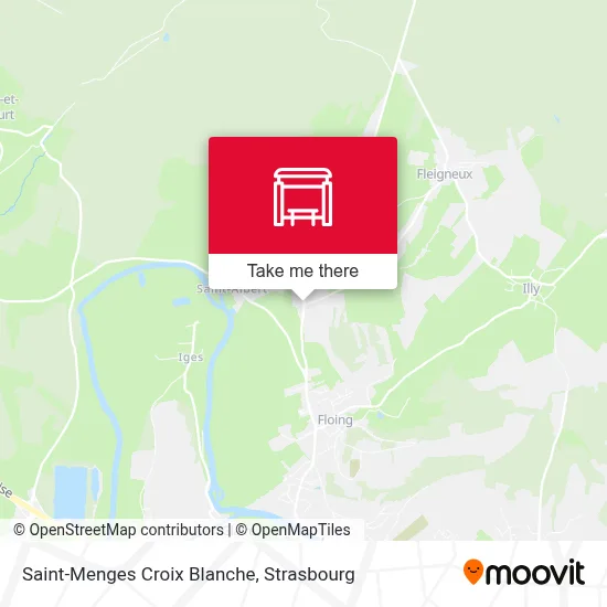 Saint-Menges Croix Blanche map