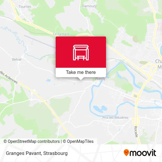 Granges Pavant map