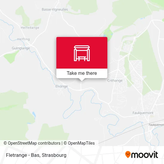 Fletrange - Bas map