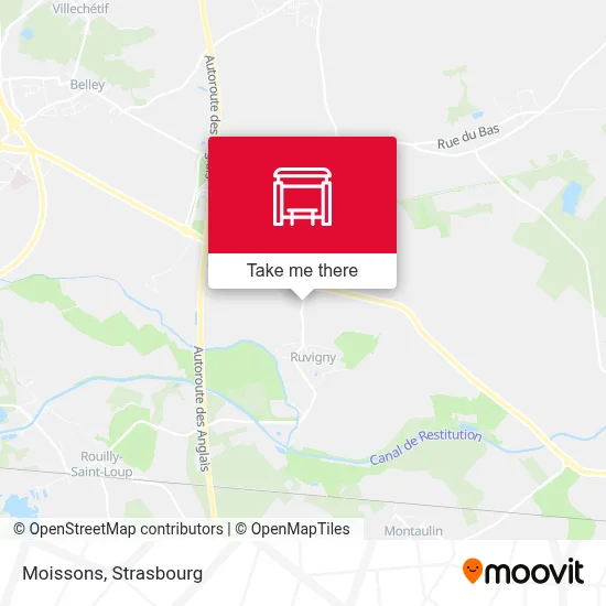 Moissons map