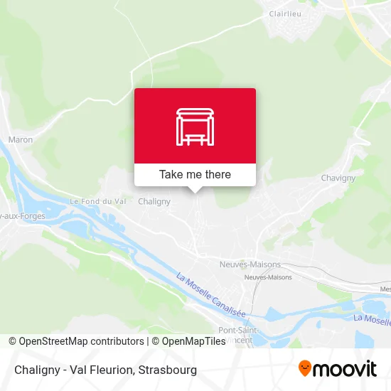Chaligny - Val Fleurion map
