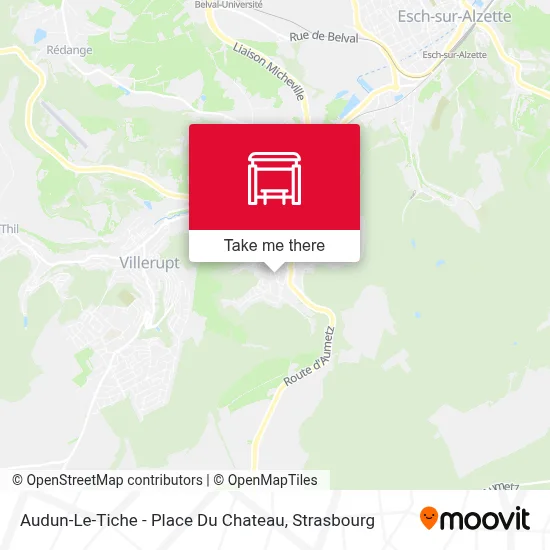 Audun-Le-Tiche - Place Du Chateau map