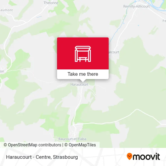 Haraucourt - Centre map