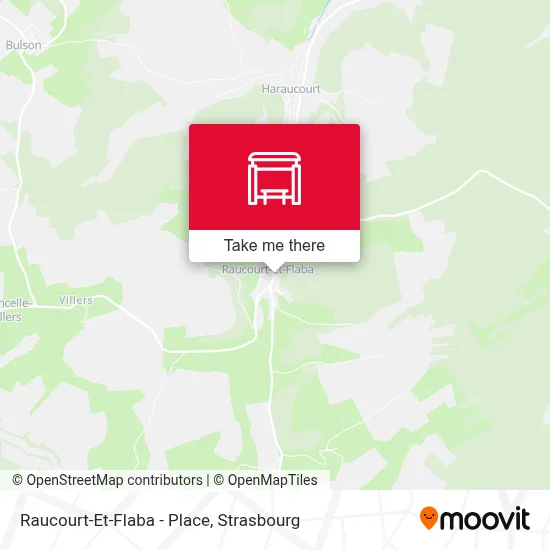 Mapa Raucourt-Et-Flaba - Place