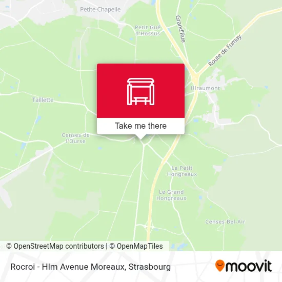 Rocroi - Hlm Avenue Moreaux map