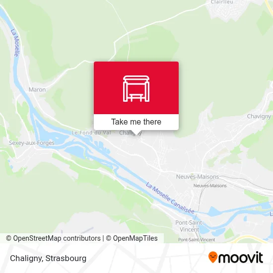 Chaligny map