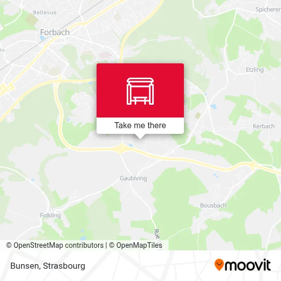 Bunsen map