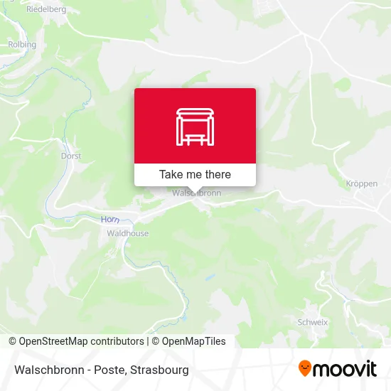 Walschbronn - Poste map