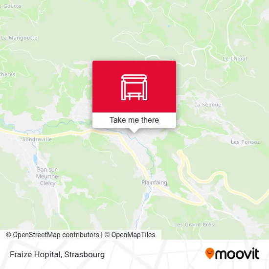 Fraize Hopital map