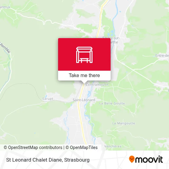 St Leonard Chalet Diane map