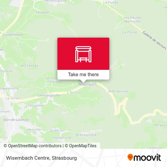 Wisembach Centre map