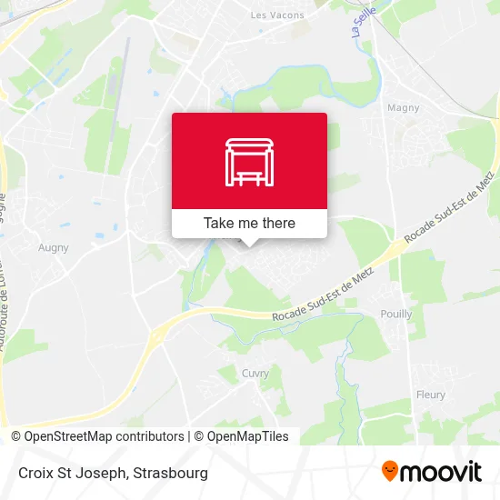 Croix St Joseph map