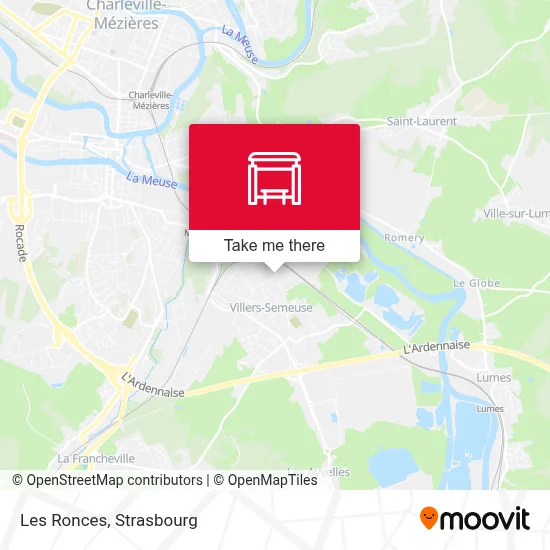 Les Ronces map