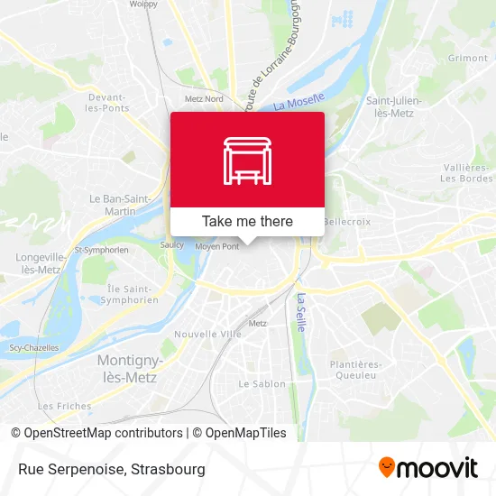 Mapa Rue Serpenoise