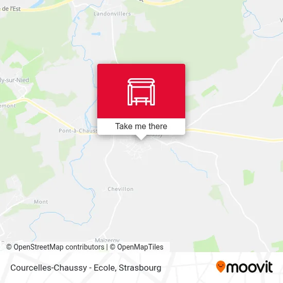 Courcelles-Chaussy - Ecole map