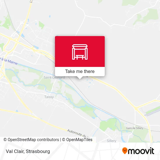 Val Clair map