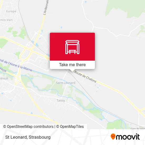 St Leonard map