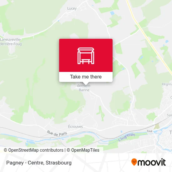Pagney - Centre map