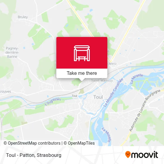 Toul - Patton map