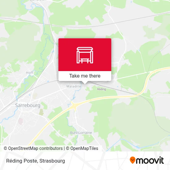 Mapa Réding Poste