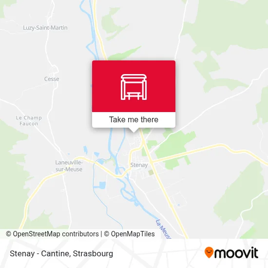 Stenay - Cantine map
