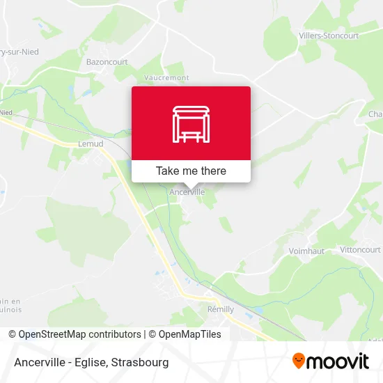 Ancerville - Eglise map