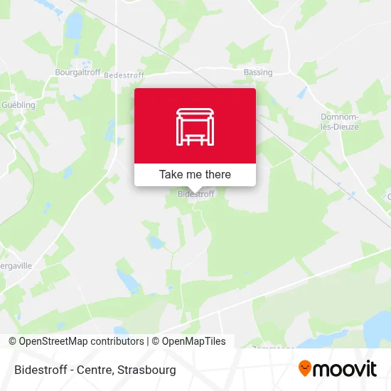 Bidestroff - Centre map