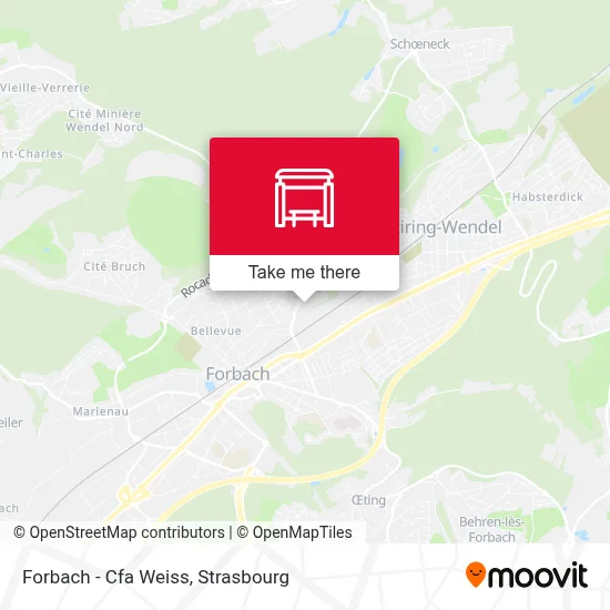 Forbach - Cfa Weiss map