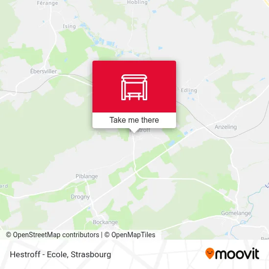 Hestroff - Ecole map