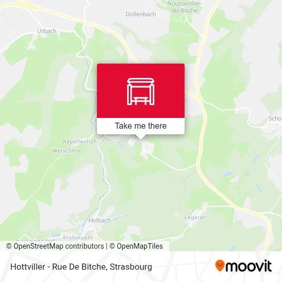 Hottviller - Rue De Bitche map