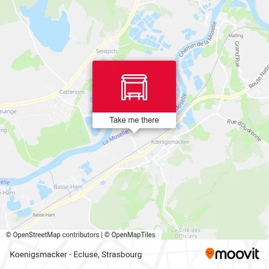 Koenigsmacker - Ecluse map
