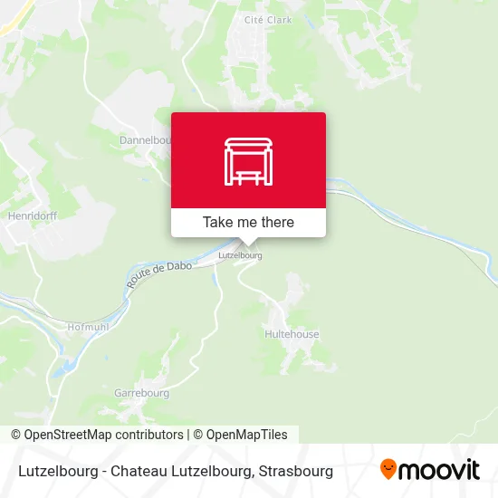 Lutzelbourg - Chateau Lutzelbourg map