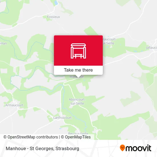 Manhoue - St Georges map