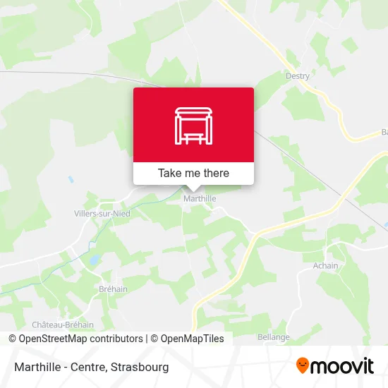 Marthille - Centre map