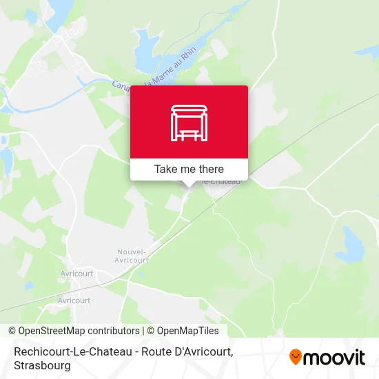 Rechicourt-Le-Chateau - Route D'Avricourt map