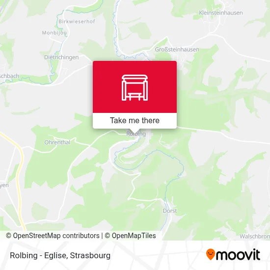 Mapa Rolbing - Eglise