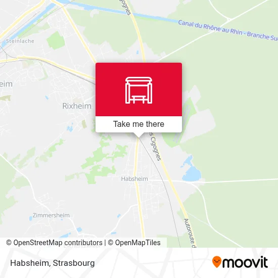 Habsheim map