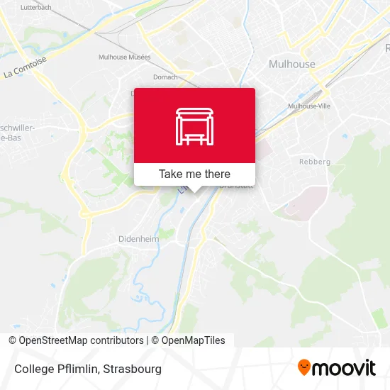 College Pflimlin map