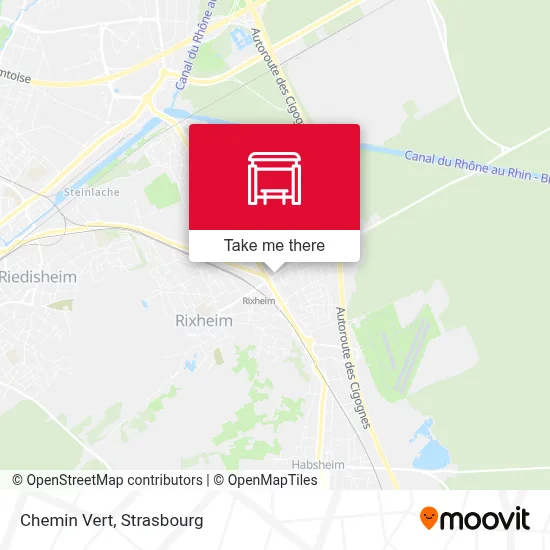 Chemin Vert map