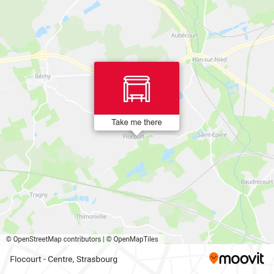 Flocourt - Centre map