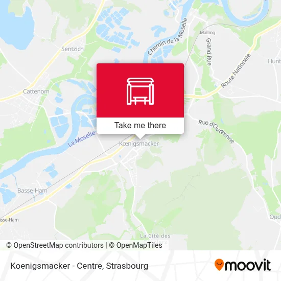 Koenigsmacker - Centre map